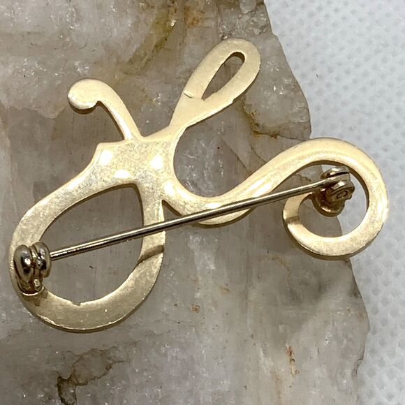 Vintage Lot of 5 Gold Tone Brooch Pin LC Golf Clubs JJ Face Rhinestone 2000 Y - Picture 9 of 16